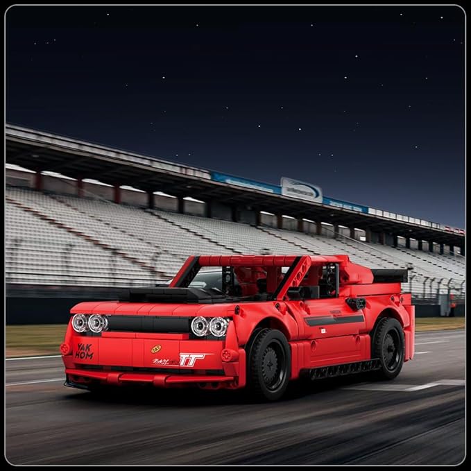 Mould King Challenger Pull Back Car Building Kits, Colletible 15080 Super Car Model, Scale Sports Cars Blocks, Speed Champions Cars Toys Sets for Adults and Boys Girls Kids Aged 8+ (738 Pieces) ﻿