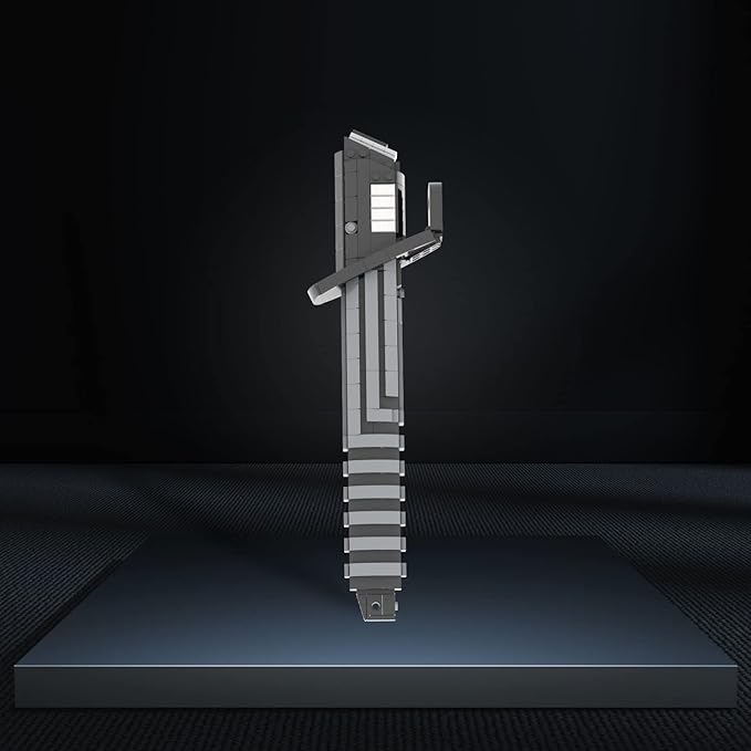 MOOXI-MOC Space Wars Mandalorian Darksaber Lightsaber Hilt Building Set,Creative Architectural Kit for Boys(419pcs)