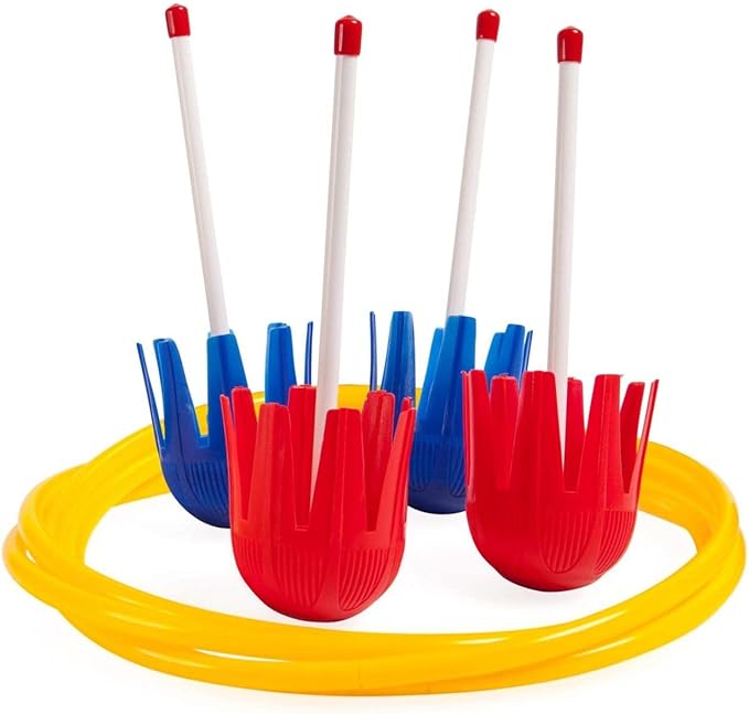 Champion Sports Indoor/Outdoor Horseshoe Set Red