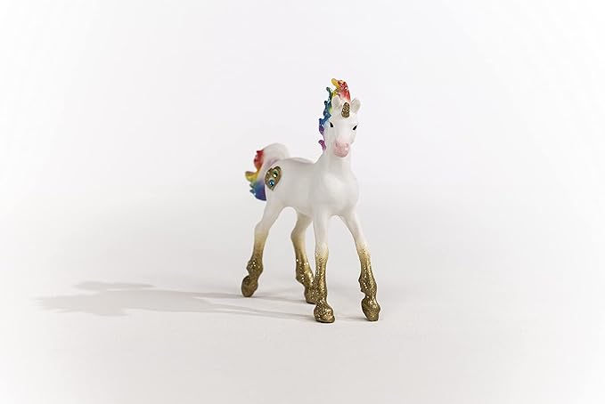 Schleich bayala, Unicorn Toys for Girls and Boys Rainbow Love Unicorn Foal with Rainbow Mane and Tail, Ages 5+