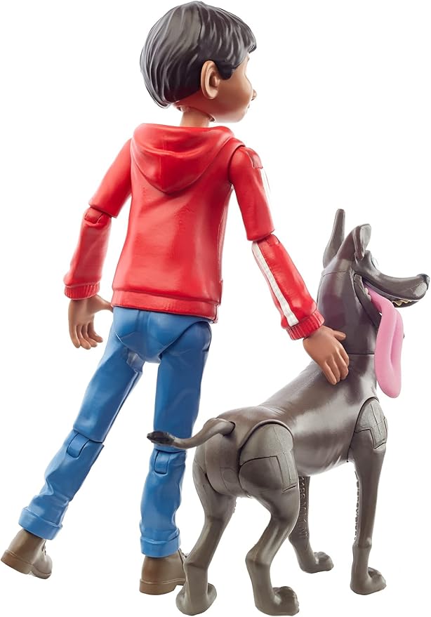Mattel Disney Pixar Coco Miguel Action Figure, 5.6-in Movie Character Toy with 3.6-in Dante Dog Figure, Highly Posable with Authentic Design, Gift for Ages 3 Years Old & Up