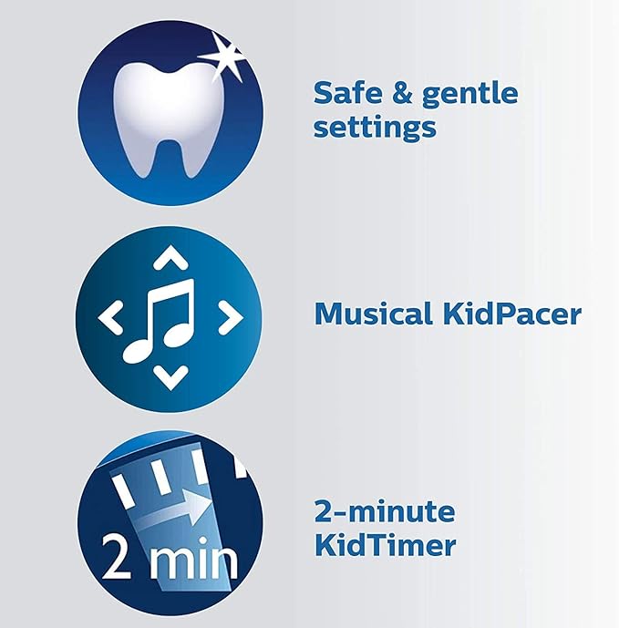 Philips Sonicare for Kids 3+ Bluetooth Connected Rechargeable Electric Power Toothbrush, Interactive for Better Brushing, Pink, HX6351/41