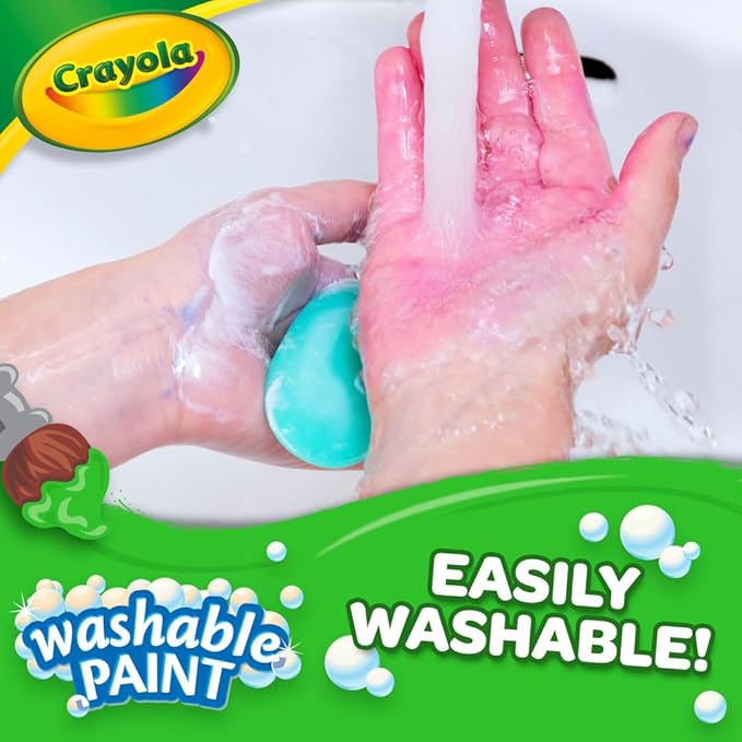 Crayola Washable Red Paint, 1 gallon Size, Painting Supplies in Bulk
