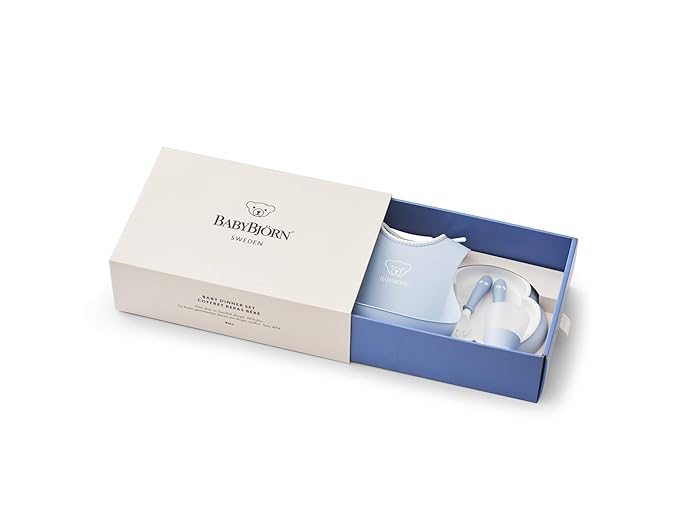 BabyBjörn Baby Dinner Set, 5 pcs, Powder blue
