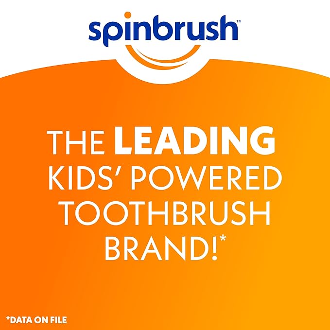 Spinbrush Super Mario Kid’s Electric Battery Toothbrush, Soft, 1 ct, Character May Vary