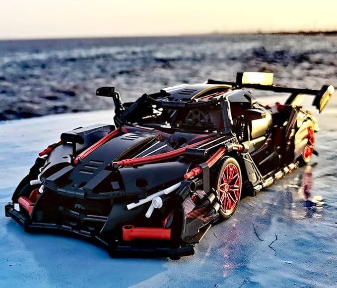 Mesiondy Adults Challenging Racing Car Building Blocks Kit，1:14 1391 Pieces Car Model Building Set DIY Toys for Boys Age 12 13 14 15 16