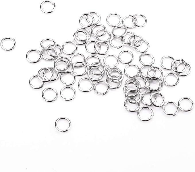 Open Jump Rings Sliver 0.9x10mm 200pcs for DIY Jewelry Making Supplies