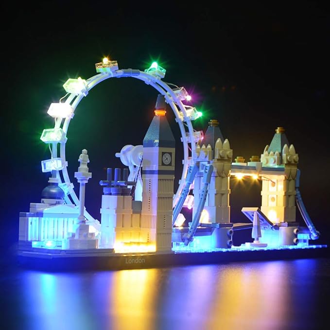 BRIKSMAX Led Lighting Kit for Architecture London Skyline Set-Compatible with Lego 21034 Building Blocks Model- Not Include The Lego Set