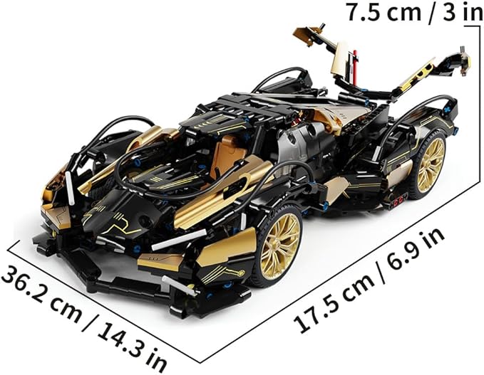 Mesiondy Sports Car Building Blocks Toys Boys or Adults Kits，1:14 MOC Building Set Raceing Car Model,Cars for Boys Age 12-16 8-14