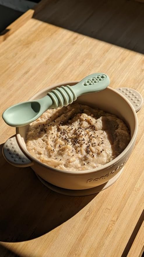 PandaEar 7 Pack Baby Led Weaning Spoons| Silicone Baby Spoons Self Feeding Utensils, Toddler Infant Feeding Spoon First Stage