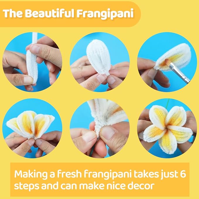 Eppingwin 1000pcs Pipe Cleaners, Dark Coffee Pipe Cleaners Craft Supplies, Brown Chenille Stems for DIY Arts Crafts Project(Brown)