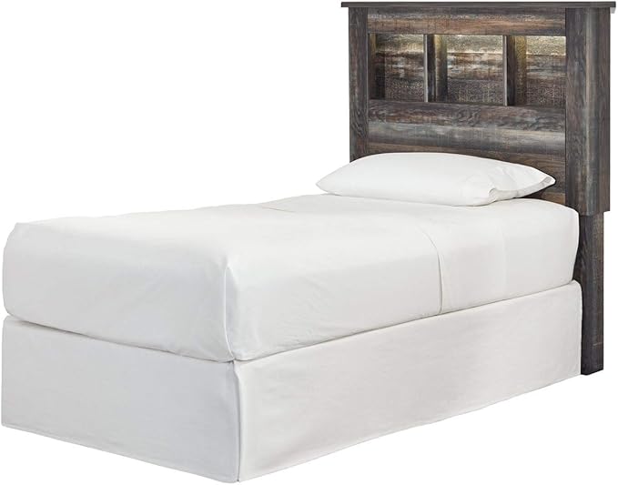 Signature Design by Ashley Adjustable Metal Bolt on Bed Base Frame with Protective Floor Glides, Twin/Full, Black