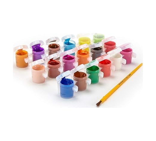 Crayola Washable Kids Paint Assorted Colors, Pack of 2 | Includes 5 Color Flag Set