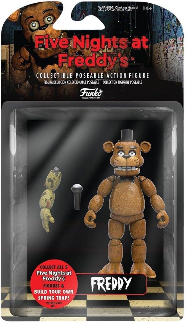 Funko 5" Articulated Action Figure: Five Nights at Freddy's (FNAF) - Freddy Fazbear - Collectible - Gift Idea - Official Merchandise - for Boys, Girls, Kids & Adults - Video Games Fans