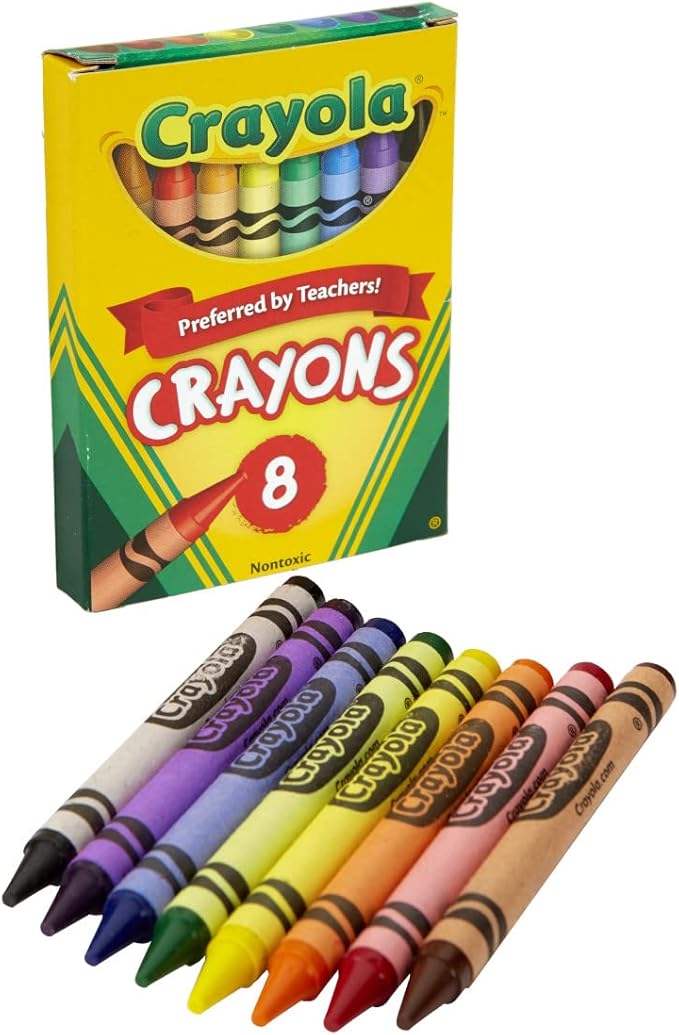 Crayola Classic Color Pack Crayons, Tuck Box, 8 Colors