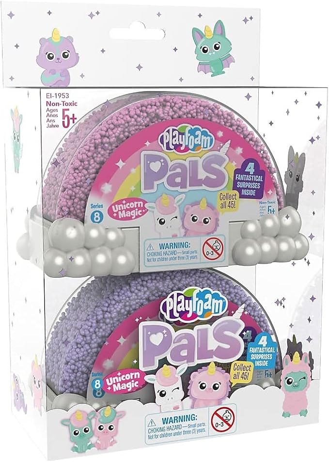 Educational Insights Playfoam Pals Unicorn Magic 2-Pack - Unicorn Party Favors, Fidget Toys for Ages 3+