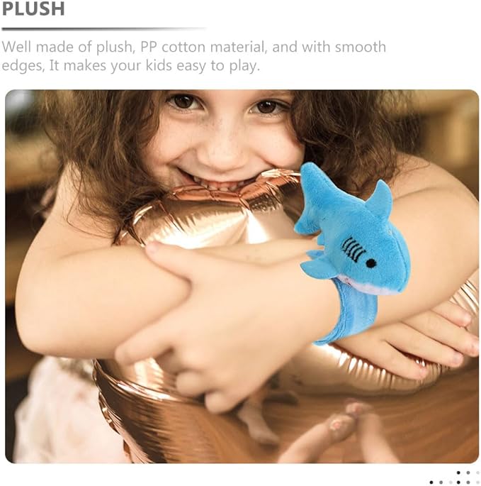 Abaodam Adultos 3pcs Plush Ring Slap Rings Slap Bracelet Animals Party Bracelets Slap Bracelet Stuffed Animal Slap Bracelets Kids Party Favors Plush Kids aldult pp Cotton