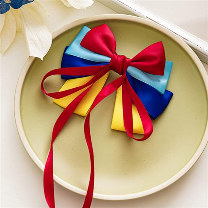 Princess Snow White Costume Dress up Accessories for Girls Princess Snow White Cosplay Party Favors Christmas Gifts Set Including Crown Hair Bow Gloves Accessories