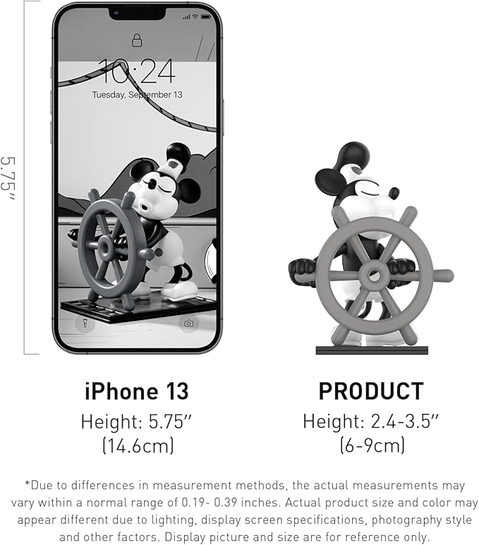 POP MART Disney Steamboat Willie Series Figures, Disney Blind Box Figures, Random Design Action Figures Collectible Toys Home Decorations, Holiday Birthday Gifts for Boys and Girls, Single Box