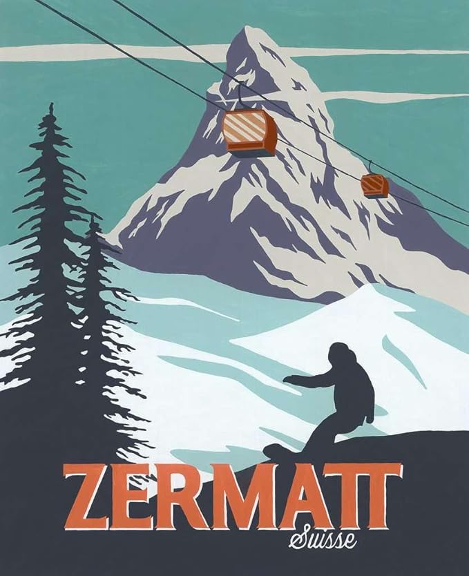 Ravensburger Zermatt Paint by Numbers Kit for Adults - 23500 - Painting Arts and Crafts for Ages 12 and Up