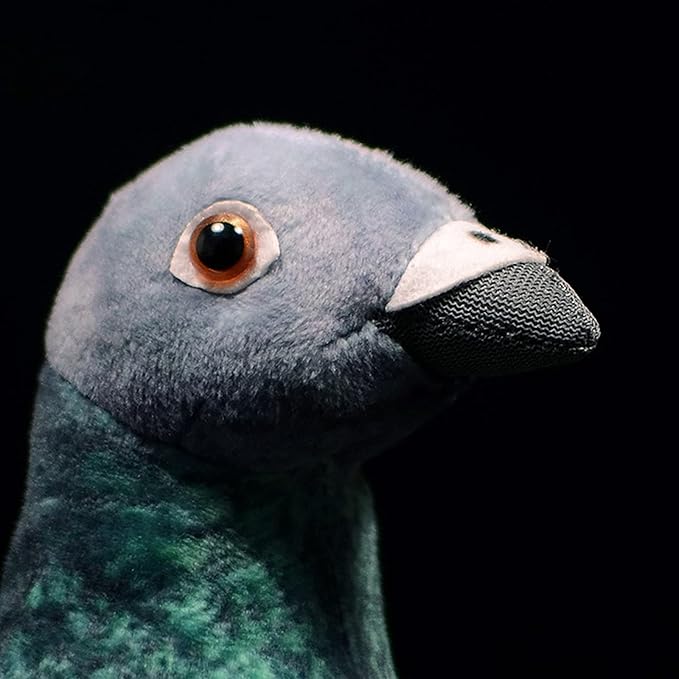 Grey Pigeon Plush Toy - Simulation Rock Columba Rupestris Stuffed Animal, Cute Rock Pigeon Plush Toy as Gift for Your Friends