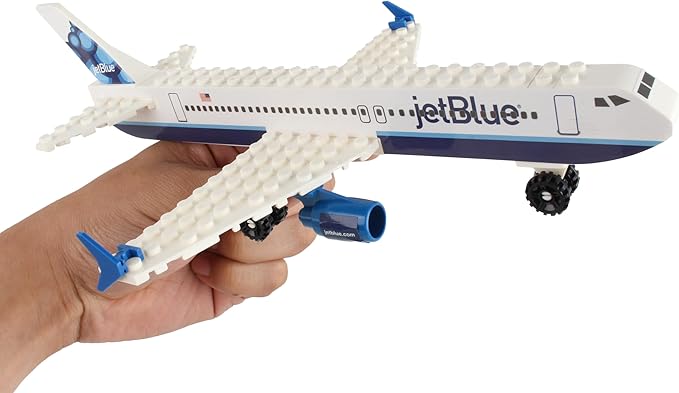 Daron Jet Blue Construction Toy 55-Piece