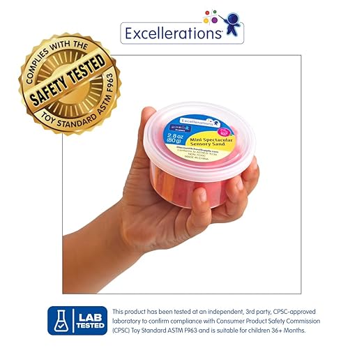 Excellerations Mini Spectacular Sensory Sand Set of 8 - Party Favors, Sensory Toys for Kids, Fidget Kit