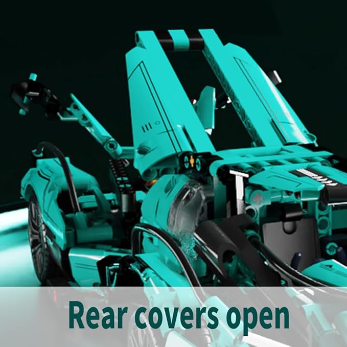 Mesiondy 1:14 MOC Sports Car Building Blocks Toys Boys or Adults Kits， Building Set Raceing Car Model,Cars for Boys Age 12-16 8-14，(1039 Pieces)