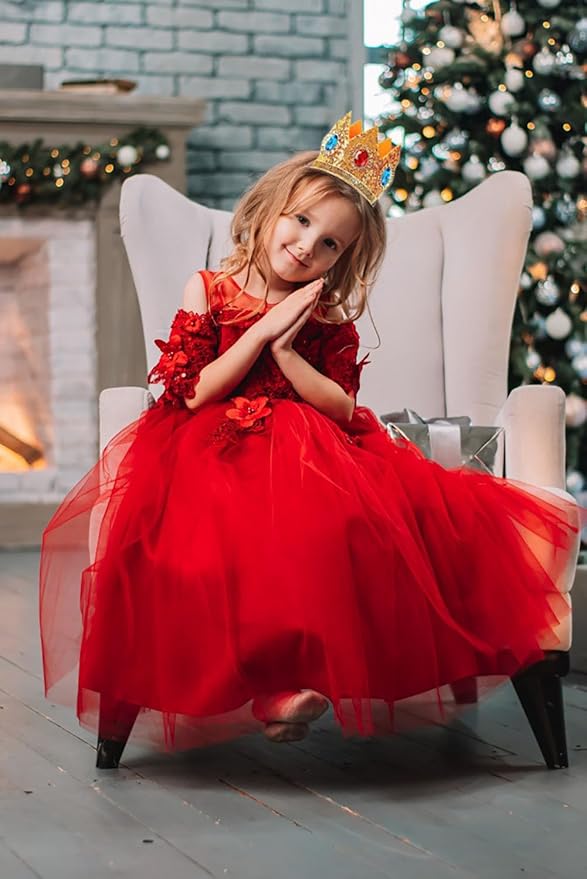 Princess Peach Costume Dress up Accessories for Girls Peach Gloves Tiara Crown Wand Brooch Earrings Halloween Cosplay Accessories Christmas Gifts Set (White Peach)