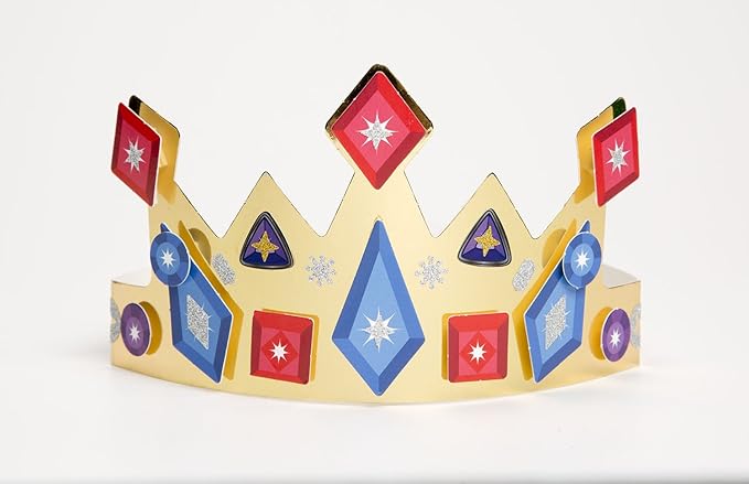 Melissa & Doug Simply Crafty Adventure Hats Craft Kit: Pirate, Viking, Jester, and King