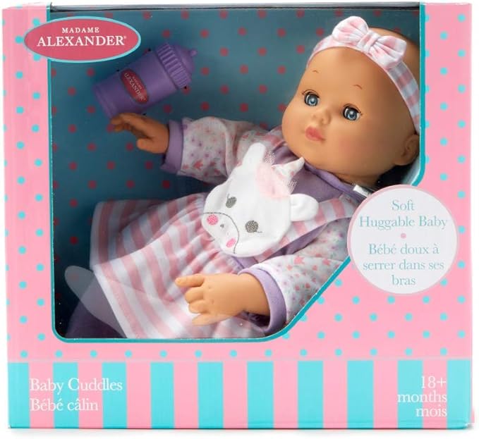Madame Alexander, 14 Baby Cuddles Unicorn Jumper (Includes a Bottle)