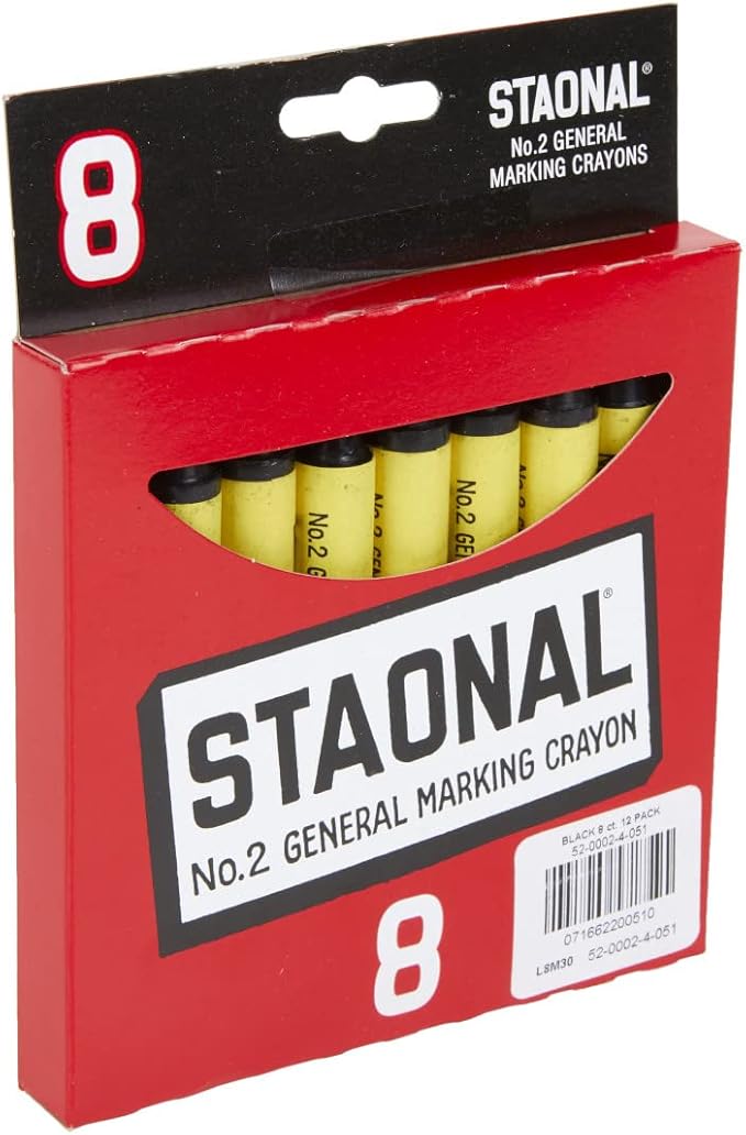 Crayola Bulk Extra Large Marking Crayons, Black, 8 Count (52-0002-2-051)