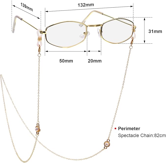 Tatuo 7pcs Halloween Old Lady Costume Granny Wig Shawl Cane Frame Glasses with Chain Pearl Necklace Bracelet Earrings