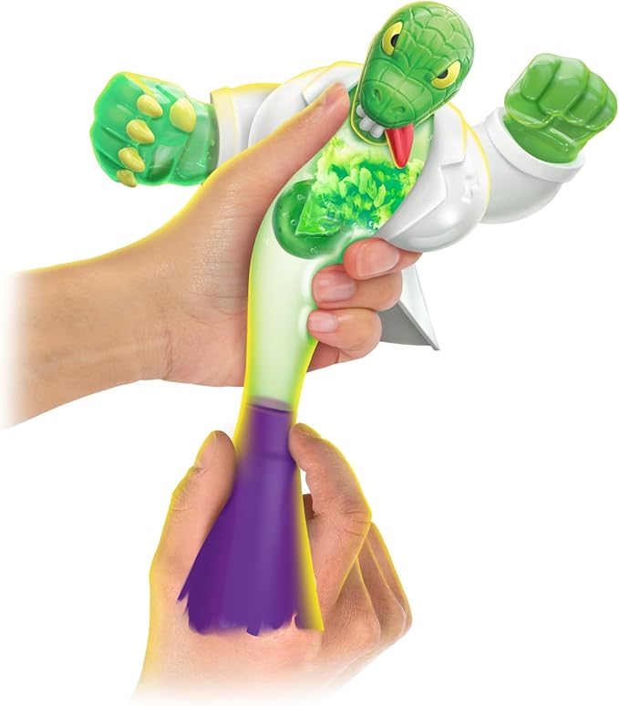 Heroes of Goo Jit Zu Marvel Goo Shifters Versus Pack Spider-Man VS Goo Shifter Lizard. 2 Squishy 4.5" Tall Marvel Heros. Crush The Core of Goo Shifter Lizard and Transform his Goo