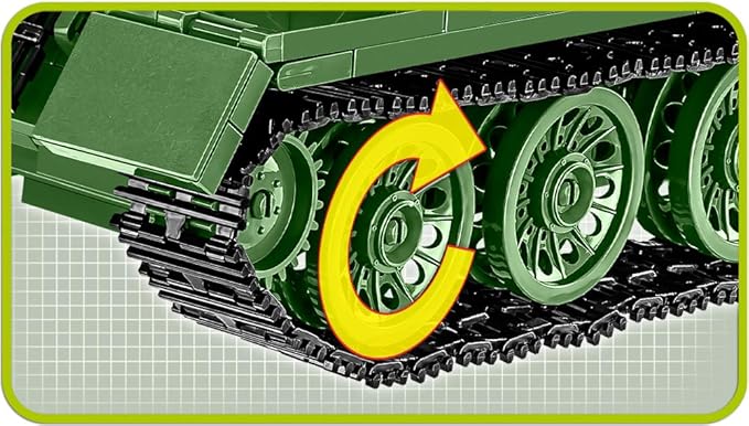 COBI Historical Collection SU-100 SPG Vehicle , Green