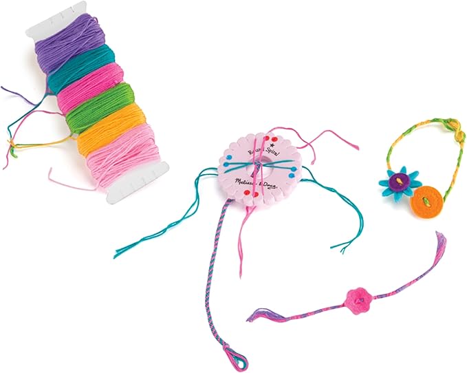 Melissa & Doug On the Go Friendship Bracelet Craft Set (Makes 10+ Bracelets)