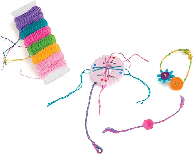 Melissa & Doug On the Go Friendship Bracelet Craft Set (Makes 10+ Bracelets)