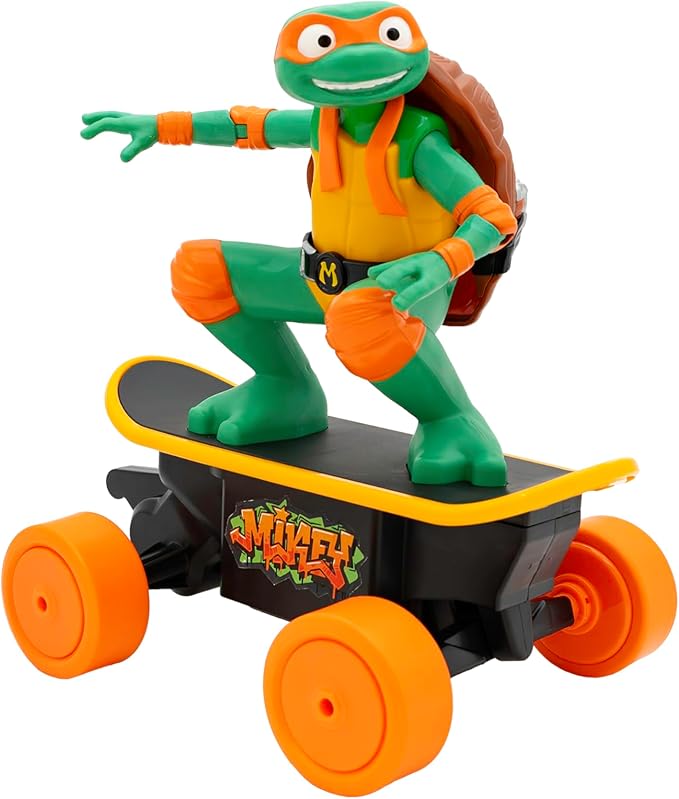 Teenage Mutant Ninja Turtles Mikey Cowabunga Skate RC - Imitates Real Skate Tricks - Toys and Gifts for Children Ages 5+