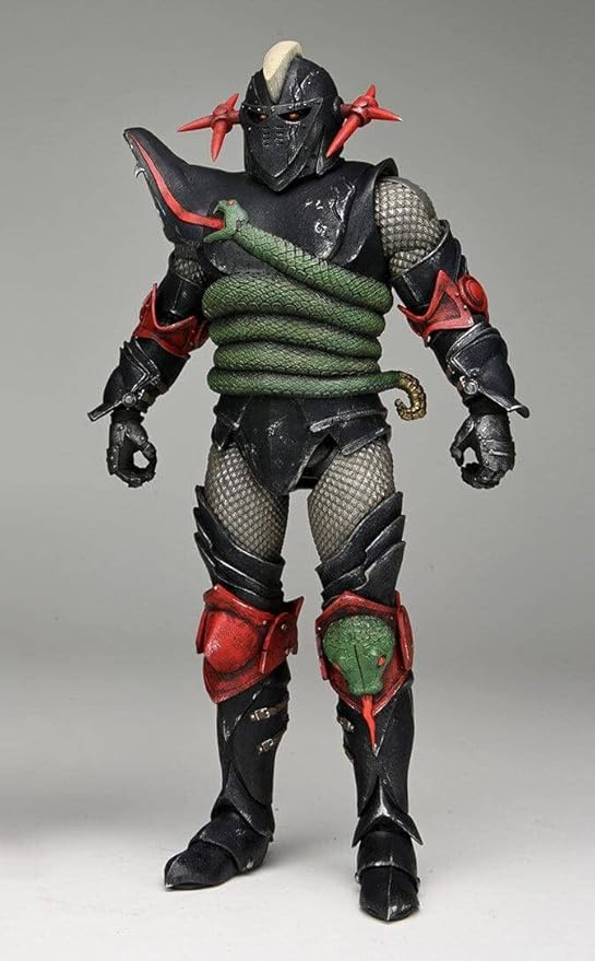 NECA Dungeons and Dragons Ultimate Grimsword 7-Inch Scale Action Figure with Sword, Snake Mace, Snake Shield, and Interchangeable Hands