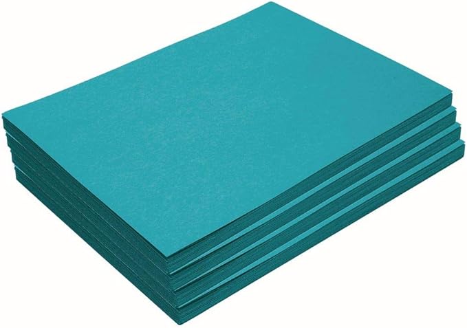 Construction Paper,Turquoise,9 inches x 12 inches,500 Sheets,Heavyweight Construction Paper,Crafts,Art,Kids Art,Painting,Coloring,Drawing,Creating,Paper,Art Project,All Purpose