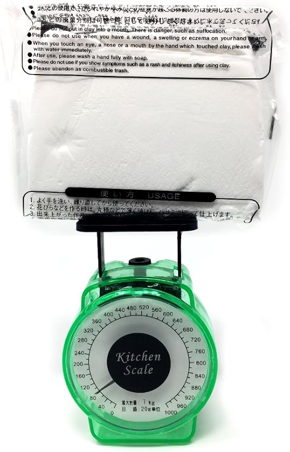 YACHIYO DAISO Soft Clay Lightweight Fluffy Packs (4 Set, Green)