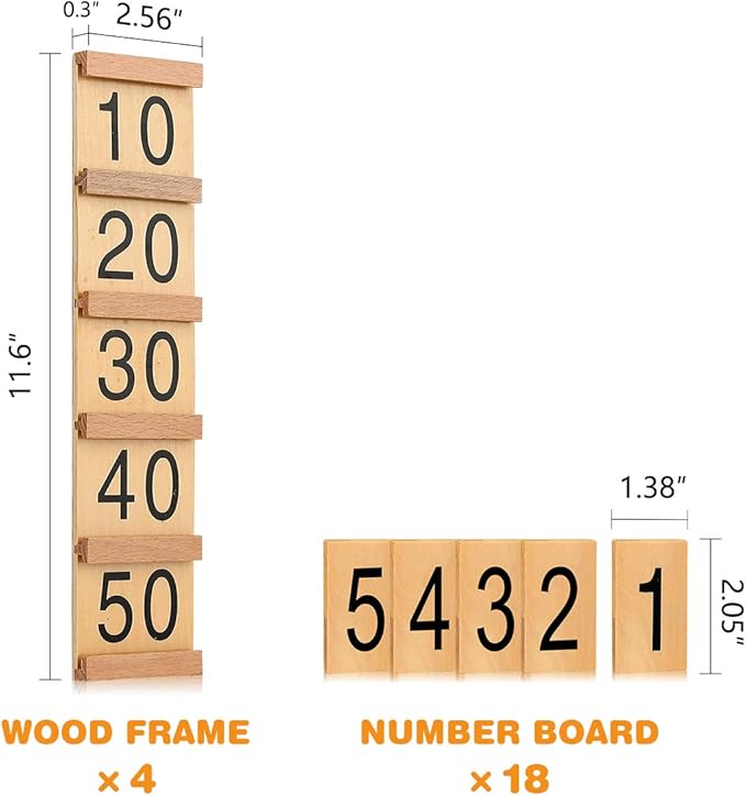 Montessori Math Material Teen & Ten Boards Educational Toy for Age 3-6 Family Version Teaching Aids