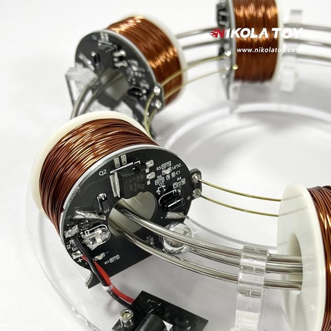 High tech electromagnetic Coil Accelerator - Multifunctional STEM Toy for Science Education & Creative Learning | Hands-On Physics Experiment Kit for Adults (electromagnetic Coil)