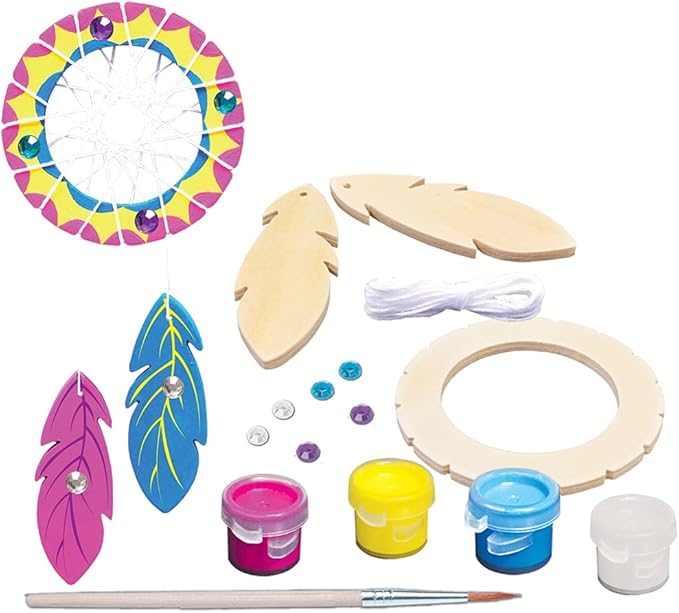 Works of Ahhh Mini Craft Set - Dream Catcher Build & Paint Family Craft Set