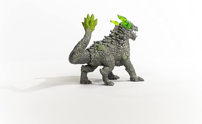Schleich Eldrador Creatures, Toys for Boys and Girls, Stone Dragon Mythical Creatures Toy Action Figure, Ages 7+, Multicolor, 4.9 inch