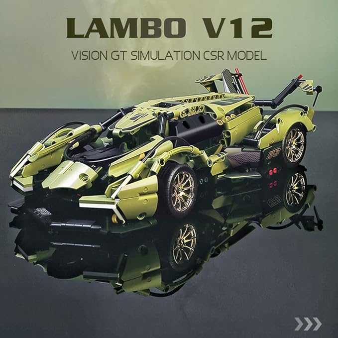 Mesiondy Sports Car Building Blocks Toys Boys or Adults Kits，1:14 MOC Building Set Raceing Car Model,Cars for Boys Age 12-16 8-14，(1039 Pieces)