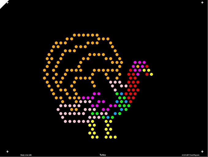 IllumiPeg Holiday Refill templates for pre-1994 Original Lite Brite (10 Sheets, 9x12)