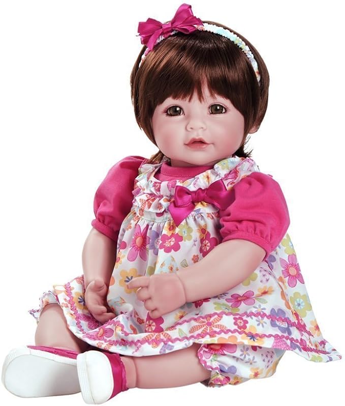 ADORA Toddler Time Babies, 20" Premium Doll with Hand Painted Eyelashes and Face, Fresh Baby Powder Scent and Removable Clothing, Birthday Gift for Ages 6+ - Love & Joy