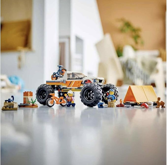 LEGO City 60387 4WD Off-Road Adventure Toy Blocks, Present, Vehicle, Glue, Boys, Girls, Ages 6 and Up