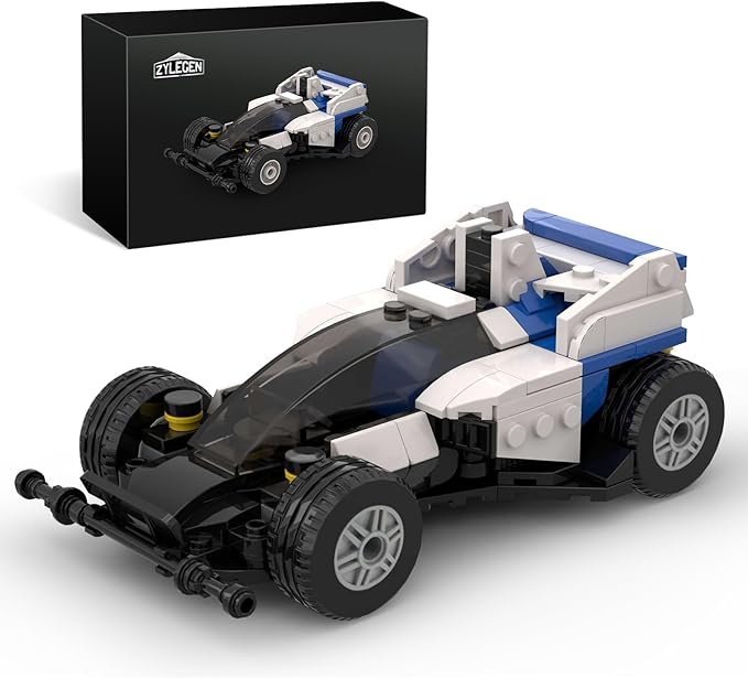 ZYLEGEN Sports Car MOC Building Block,Speed Champions Racing Cars Blocks Building Sets Toys, Technique Cyber Buggy Vehicle DIY Building Bricks for Kids and Adults,Birthday, Christmas Day Gift(Blue)